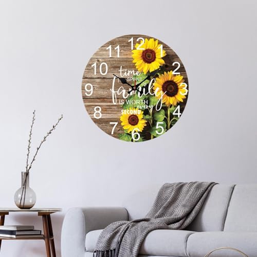 Horloge murale silencieuse et créative de 30 cm pour la maison - 8