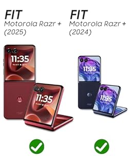 Vizvera for Motorola Razr+ (Plus) 2024 Case with Hinge Cover, Built-in Screen Protector Shockproof All-Inclusive Smartphone Cover Wireless Charging for Motorola Razr+ (Plus) 2024(Black)