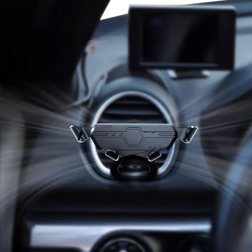 IACNLI Car Phone Mount Round Air Vent, Compatible with Mercedes Benz C-Class, E-Class,S-Class,B-Class,A-Class, GLC/GLE/GLS/GLB/GLA, Automatic Locking Air Vent for Mercedes Benz Accessories