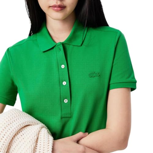 Image of Lacoste Women's Slim Fit Stretch Petit Pique Polo Dress
