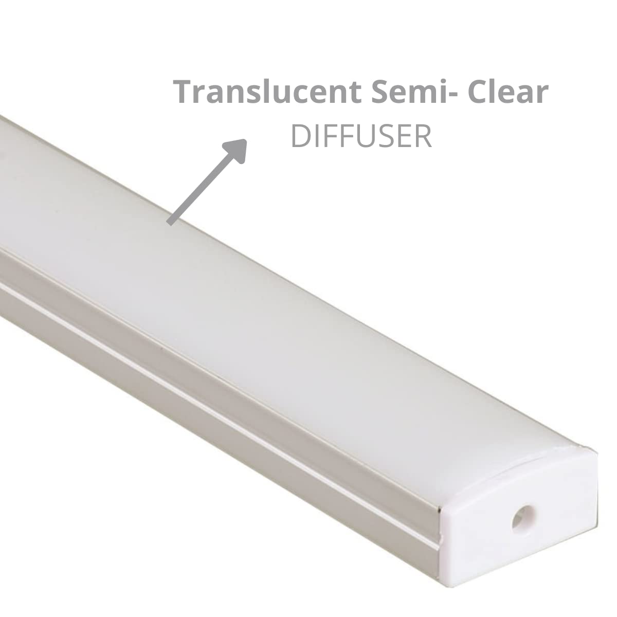 Profili LED in gesso per striscia LED, confezione da 4 pezzi, 1 m/1 m, in alluminio, senza fili, con diffusore lattiginoso Profili LED in gesso per striscia LED, confezione da 4 pezzi, 1 m/1 m, in alluminio, senza fili, con diffusore lattiginoso