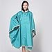Produktbild Regenponcho Fahrrad Damen 100% Wasserdicht, Regencape Regen Poncho Wandern mit Kapuze Leicht Regenschutz Faltbar Regenmantel Regenjacke Lang für Biker Angeln Zubehör Camping, Schwarz, H061ZJ