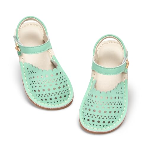 Image of THEE BRON Toddler Girls Espadrilles Sandals Hollow Out Rustic Dress Shoes