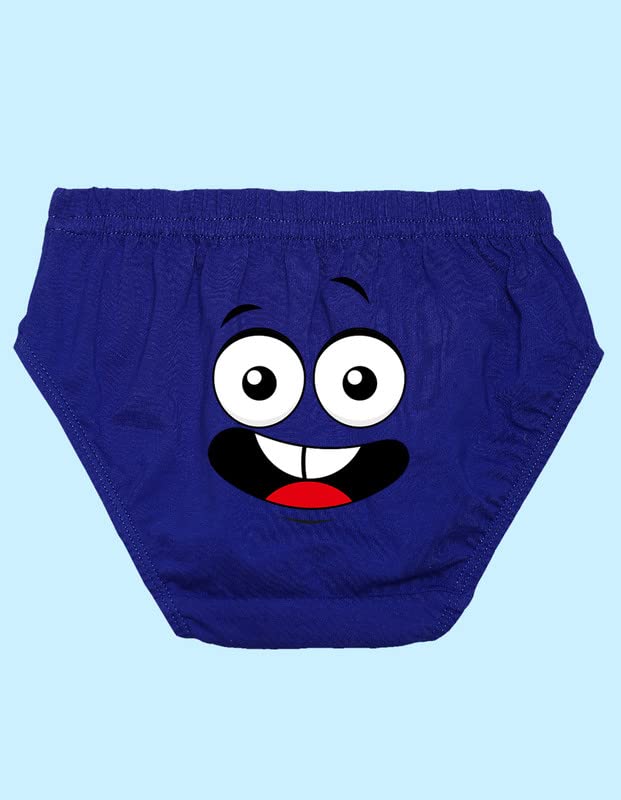 Image of Nusyl Boys Cotton Briefs for Kids | Face Print Underwear Innerwear | Soft Breathable Fabric | Comfortable Fit | 3-14 Years | Multiple Colors & Packs