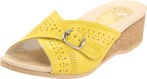 Worishofer Women's 251 Buckled Slide,Yellow,35 EU (US Women's 5 M)