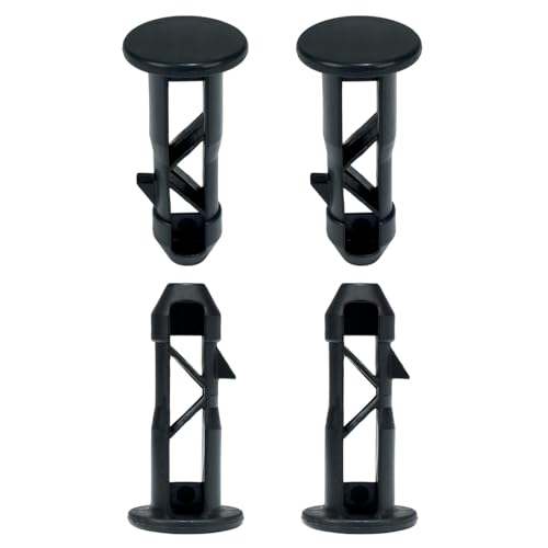 BinPhorm Plastic Hinge Pins, 4 PCS, Black, Modern Style, Unfinished Finish, Surface Mount, Universal Bins Accessories for 50L/80L/100L/120L/240L Wheelie Trash Bins