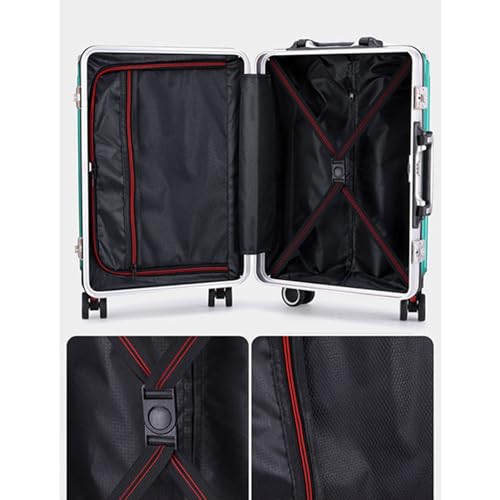 Portable bag 60L large capacity suitcase impact resistant USB charging port with key anti-theft aluminum alloy e multi-stage pull rod double casters 360 degree rotation portable bag convenient st2