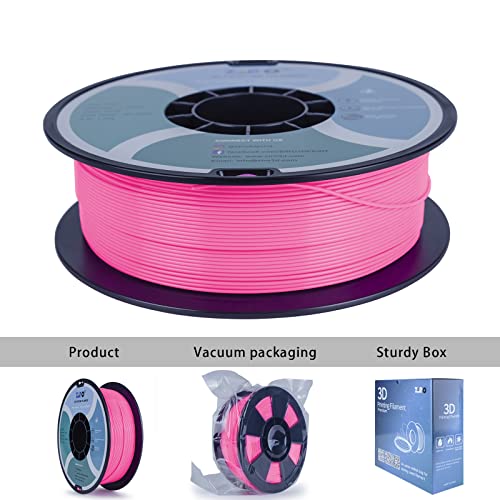 Image of ZIRO 1.75mm PLA Filament, 3D Printer PLA PRO Basic Color Series, Rose | Fit for Most FDM 3D Printer, 1.75mm 1KG Spool, Dimensional Accuracy + /-0.03mm, Colorful PLA FilamenT