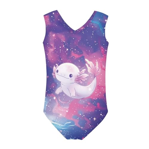 Image of Fashion Print One-Piece Swimsuits for Girls,Soft Stretchy One Piece Bathing Suit Quick Dry Beach Swimwear 5-14 Years