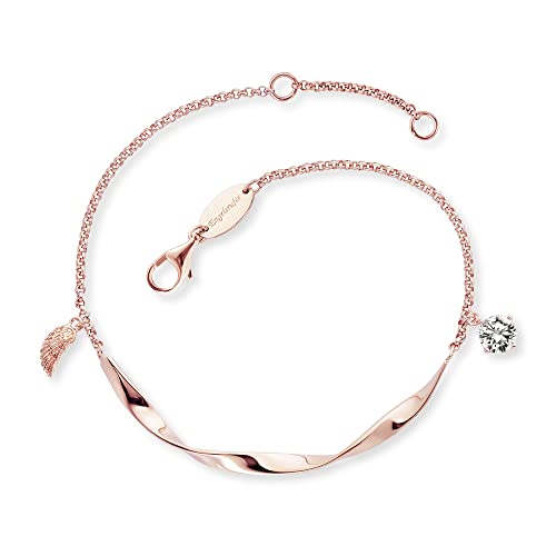 Engelsrufer Twist Damen Armband aus rosévergoldetem Sterling Silber mit...