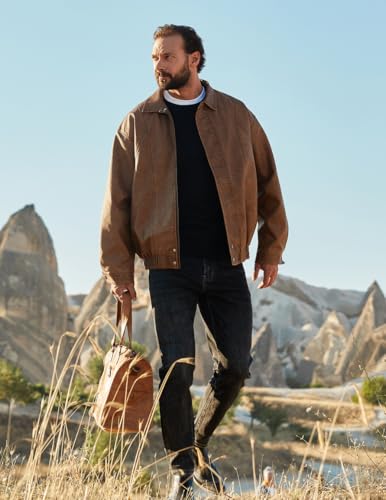 COOFANDY Men's Jumpers Crew Neck Sweater Knitted Jumper Round Neck Pullover Winter Jumper Long Sleeved Work Jumpers for Business - Image 5