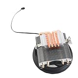 Naroote Ventilateur de Refroidissement de Processeur RGB Silencieux, 4 Caloducs en Cuivre, 3 Broches, pour LGA 775 1150 1155 1156, Idéal pour Core 2 Quad Phenom X3