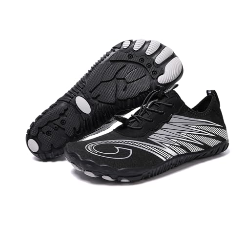 HF Signature Grounding Barefoot Shoes Quick Dry Aqua Swim Surf Walk Footwear Pro-Healthy Fashion Outdoor Non-Slip Wide Toe Box Vitality Athletic Footwear Lightweight Comfortable Beach Water Shoes