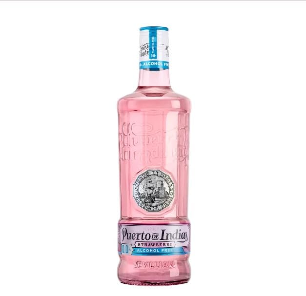 Alkoholfreies Getränk, Gin-Typ, mit einem Hauch von Erdbeere, 70 cl Flasche. 2er-Pack.