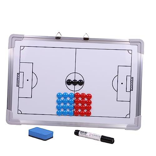 ifundom Magnetic Dry Erase Football Board Training Aluminum Alloy White 27 Magnets Eraser Marker Pen