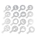 FidgetFidget Cappuccino Coffee Stencils Template Strew Pad Spray Decoration Art 16Pcs DIY