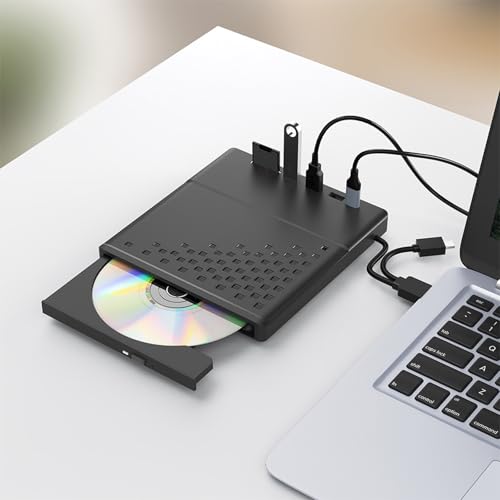 Unidad externa USB 3.0 y Type C para DVDs y VCD, portátil miniatura 3