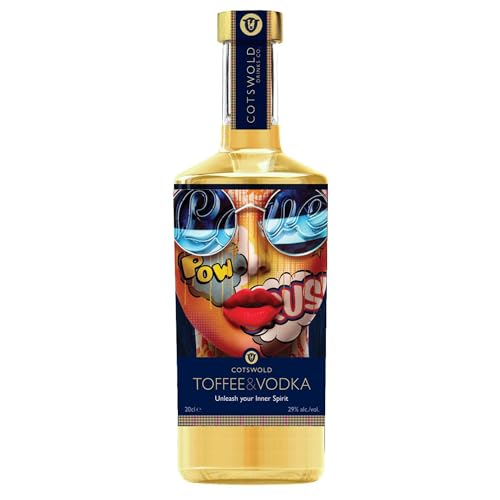 Cotswold Drinks Toffee And Vodka 29% ABV, Sipping Toffee Vodka, Smooth Caramel Undertones, Flavoured Vodka Gift For Every Occasion, Crafted In The Cotswolds, Great Party Starter And Cocktail, 70cl