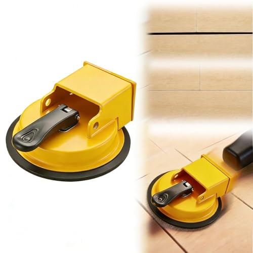 Floor Gap Fixer Tool, 2026 Upgraded Heavy Duty Floor Gap Fixer Suction Cup Tool, Adjustable Height Setter &amp; Countertop Leveling Tools for Vinyl, Wood, Laminate Floors (Yellow)