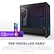 NZXT H5 Flow RGB - Compact ATX Mid-Tower PC Gaming Case - High Airflow - F360 RGB Core (CV) Included - 360mm Front & 240mm Top Radiator Support - Cable Management - Tempered Glass - Black
