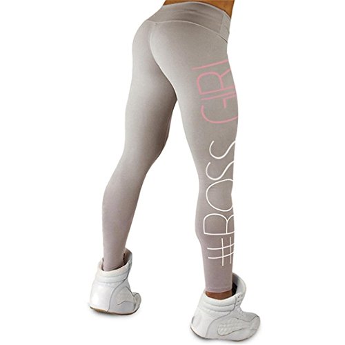 JIAJIA YL Pantalon de Sports,Femmes Mode Faire des Exercices Leggings Fitness/Sports/Fonctionnement/Yoga Pantalons athlétiques (Gris, XL)