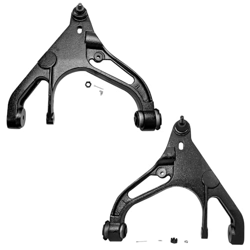 Image of Detroit Axle - 4WD Front End Suspension Kit for 2002-2005 Dodge Ram 1500, 4 Lower & Upper Control Arms w /Ball Joints 2 Outer Tie Rod End Links 2 Sway Bar Links 2003 2004 Replacement - 8pc Set
