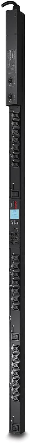 APC Netshelter Rack PDU, AP8641, Metered by Outlet w/Switching, 5kW, 30A/200-230V, L6-30 Input, (21) C13 Outlets, (3) C19 Outlets
