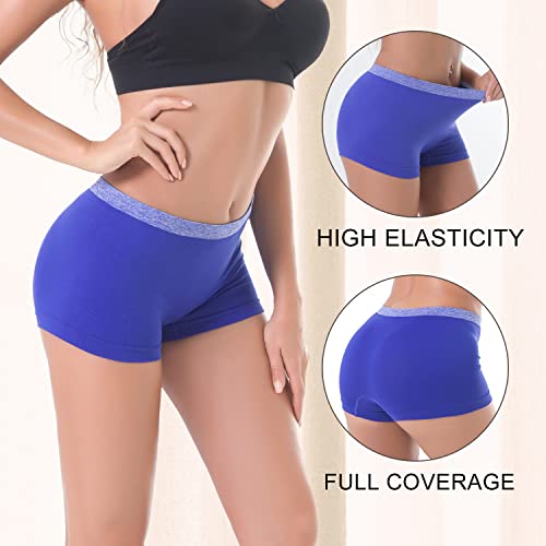 Image of DEEP TOUCH Womens Seamless Underwear Boyshort Panties Boxer Briefs No Show Panty for Ladies Comfortable