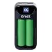 Produktbild enkviSten® Ladegerät/Powerbank/Aufbewahrungsbox 3in1 mit 2 VTC6 Murata 3120mAh Akkus LCD-Anzeige Externer Akkuträger