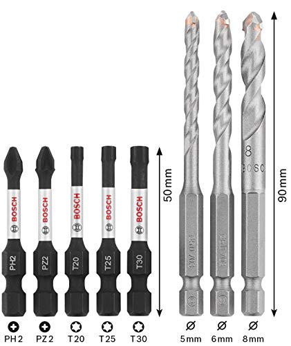 Assortiment Embouts Vissage Et Forets Bosch 260925C157 – 8 Pièces, Impact Control - vue 5
