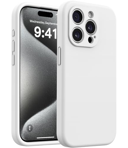 AOTESIER Magnetic for iPhone 15 Pro Case, Drop Protection, White