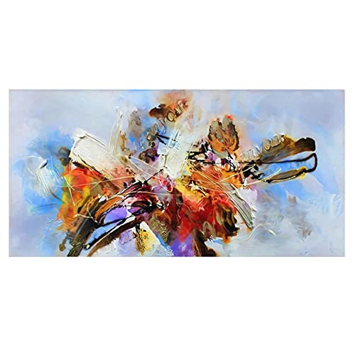 Toile art imprime luxe abstrait coloré KEBIA 40x80 cm
