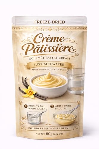 Crème Pâtissière Freeze-Dried Gourmet Pastry Cream, Just Add Water, Made