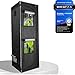 Produktbild HOMEKING Grow Box 60x60x180 | Professionelle Zuchtzelte für Hydrokulturen | Wasserdicht, Lichtdicht & Hohe Erträge | Perfekt für Gewächshaus Hydroponic System | Farbe: Grau/Schwarz
