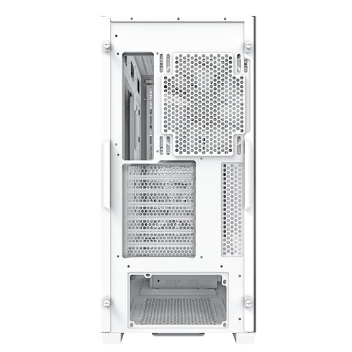 Image of Montech AIR 903 Base, E-ATX Mid Tower Case, High Airflow with Max Capacity, 3X 140mm PWM Fans Pre-Installed, Tempered Glass Side Panel, Mesh Front, Type-C, Support 4090 GPUs, White