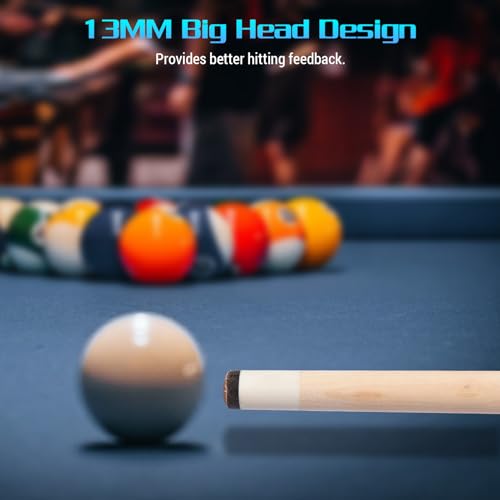 Taco de pool 147 cm con punta 13 mm de arce miniatura 4