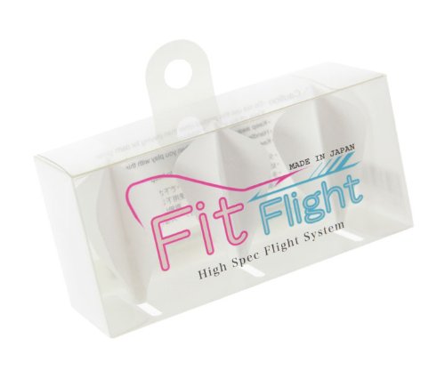 Cosmo Darts Fit Flight 3 Pack W-Shape Dart Flight (White) : Amazon