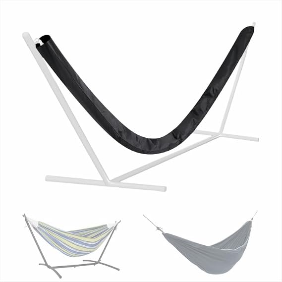 Outdoor Hammock Cover for 16 FT Stand 210D Heavy Duty Waterproof Oxford Fabric Hammock Sleeve Protector, UV & Dust Resistant Outdoor Cover for Patio, Camping, Backyard, and Porch Use (12ft)