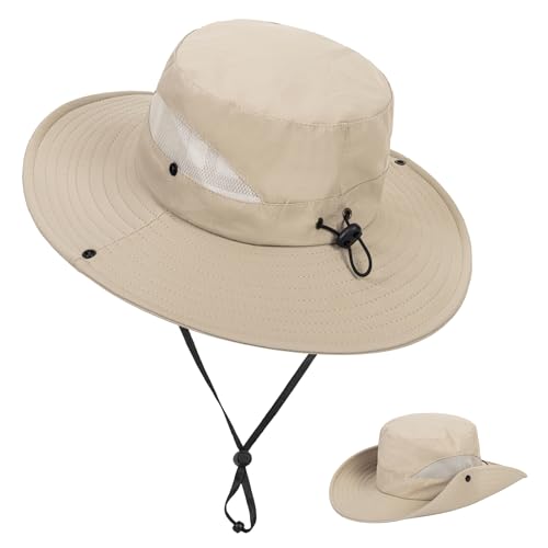 Kids-Bucket-Summer-Sun-Hat Wide-Brim Outdoor Fishing Beach UV-Protection Cap（7-14 Years
