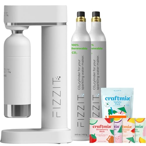 FIZZIT Fizz & Flavor Power Bundle | Soda Maker with