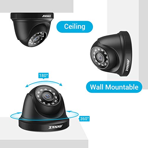 Annke 2 Packed Tvi Hd 1080P Security In/Outdoor Cctv Dome Camera With Weatherproof Housing, 100Ft Super Night Vision #TOP5