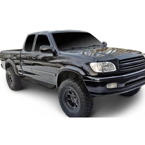 Estribos redondos negros para Toyota Tundra 2000-2006 miniatura 3