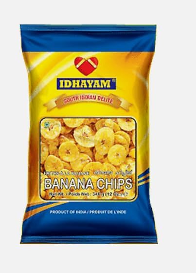 MEENAKSHI OVERSEAS LLC BANANA CHIPS BY IDHAYAM SOUTH INDIAN DELITE SAVOURIES & SNACKS FROM GOD'S OWN COUNTRY