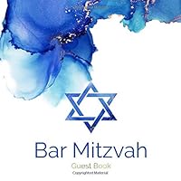 Bar Mitzvah Guest Book: Modern Bar Mitzvah Guestbook Celebrate Coming of Age Party for Jewish Boy 13th Birthday PLUS Gift Log Tracker 1095894099 Book Cover