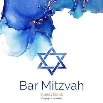 Bar Mitzvah Guest Book: Modern Bar Mitzvah Guestbook Celebrate Coming of Age Party for Jewish Boy 13th Birthday PLUS Gift Log Tracker