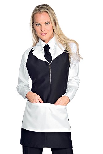 Isacco Madeira avec zip noir + blanc, Noir + Blanc, 100% polyester Cover