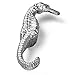 Laurey 56160 Oceana Sea Horse 2-1/2-Inch Diameter Knob, Silverado