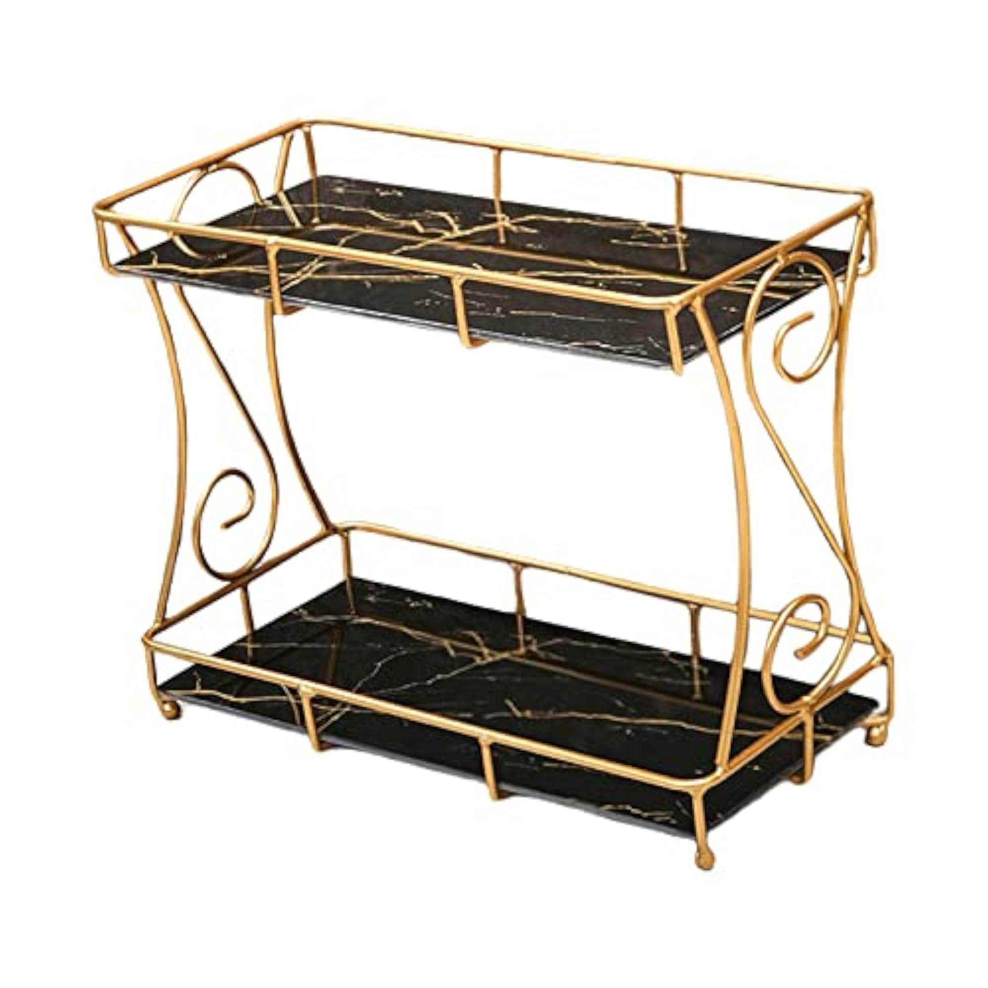 Iron Cosmetic Storage Rack for Bathroom Countertop