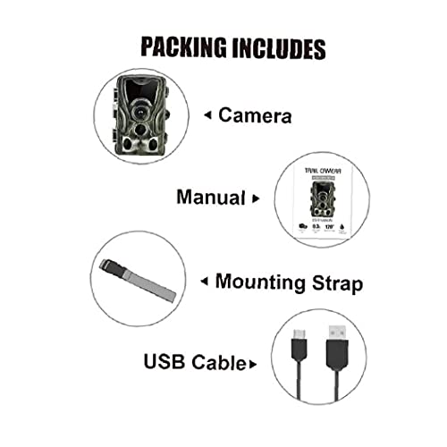 Ohomr 20MP Jacht Track Camera HD 1080 P 42LED Wildlife Scouting Cam Nachtzicht IR Camera Jacht Benodigdheden - Image 8