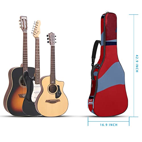 Housse imperméable pour guitare acoustique avec double bandoulière et poche Motif pois, Multicolore 09, 42.9×16.9×4.7 in… - Les Beatles, Paul McCartney, John Lennon, RIngo Starr, George Harrison Housse imperméable pour guitare acoustique avec double bandoulière et poche Motif pois, Multicolore 09, 42.9x16.9x4.7 in… – Image 6